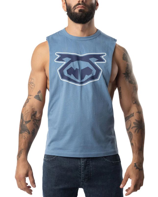 NASTY PIG BRANDMARK SHREDDER TANK TOP 3.0 BLUE STEEL & MIDNIGHT NAVY