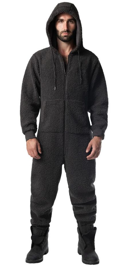 NASTY PIG TEDDY UNION SUIT MAGNET GREY, Size: SMALL