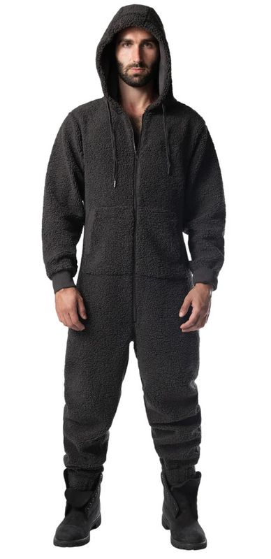 NASTY PIG TEDDY UNION SUIT MAGNET GREY