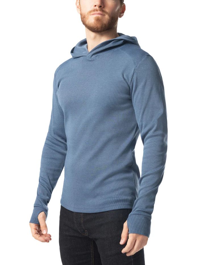 NASTY PIG UNION HOODIE LONG SLEEVE 2.0 MIDNIGHT NAVY & BLUE STEEL NASTY PIG UNION HOODIE LONG SLEEVE 2.0 MIDNIGHT NAVY & BLUE STEEL, Size: SMALL