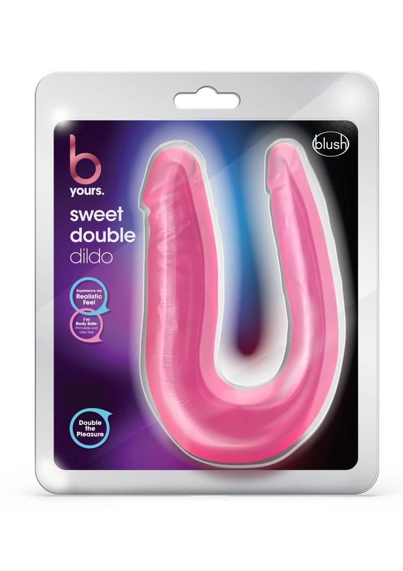 B YOURS SWEET DOUBLE DILDO PINK B YOURS SWEET DOUBLE DILDO PINK