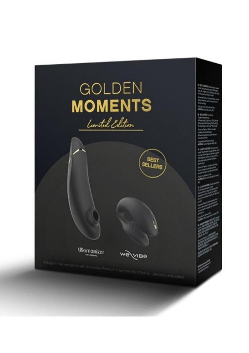 WE VIBE GOLDEN MOMENTS COLLECTION, SET OF 2 BLACK & GOLD