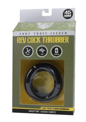 FORT TROFF REV COCK THROBBER RECHARGEABLE SILICONE COCK RING 45MM FORT TROFF REV COCK THROBBER RECHARGEABLE SILICONE COCK RING 45MM