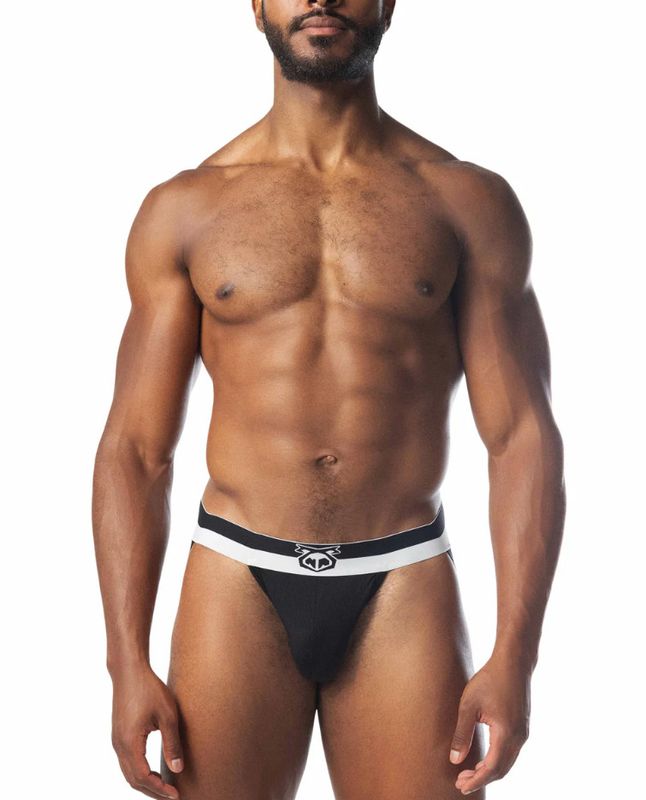 NASTY PIG HORIZON JOCK STRAP BLACK & WHITE