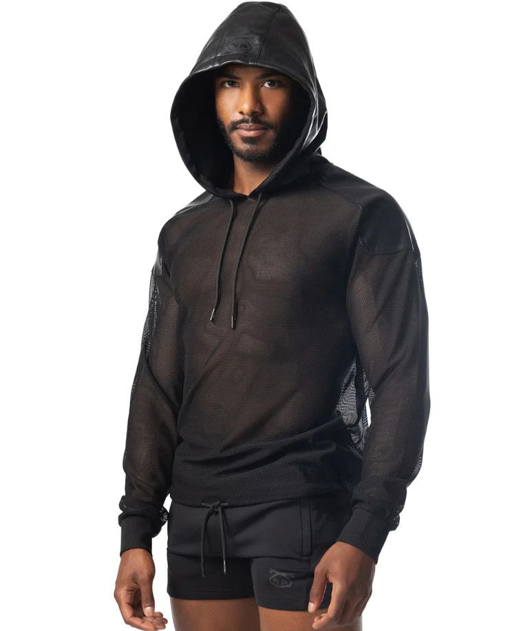 NASTY PIG INTAKE HOODED LONG SLEEVE SHIRT BLACK NASTY PIG INTAKE HOODED LONG SLEEVE SHIRT BLACK, Size: SMALL