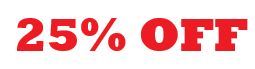 CLOTHING 25% OFF