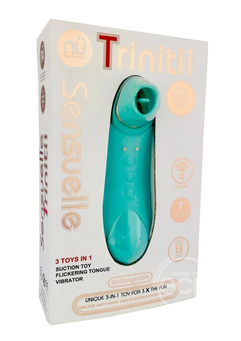 SENSUELLE TRINITII SUCTION TONGUE, Color: BLUE