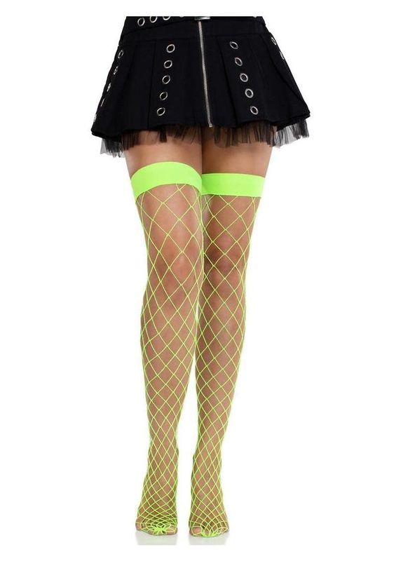 LEG AVENUE FENCE NET THIGH HIGHS