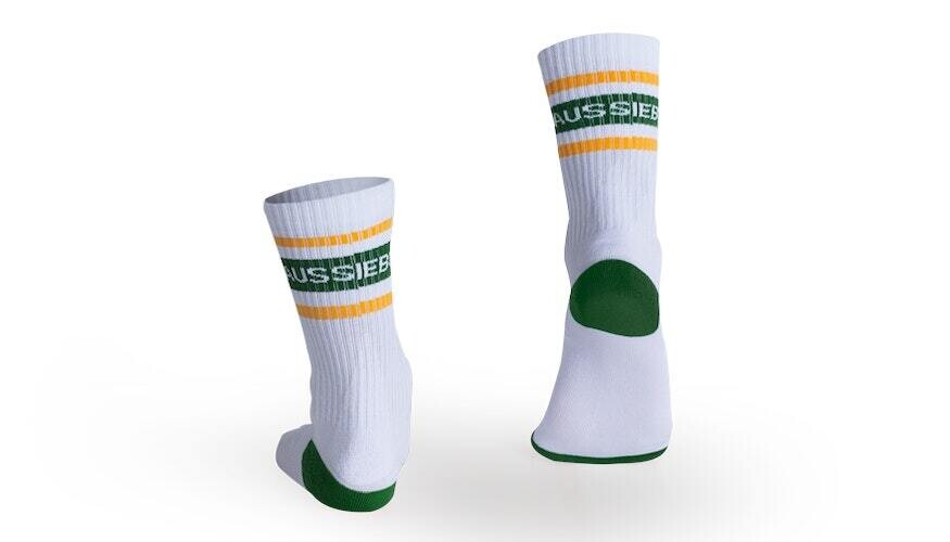 AUSSIEBUM GOLD BAND SOCKS AUSSIEBUM GOLD BAND SOCKS, Color: GREEN