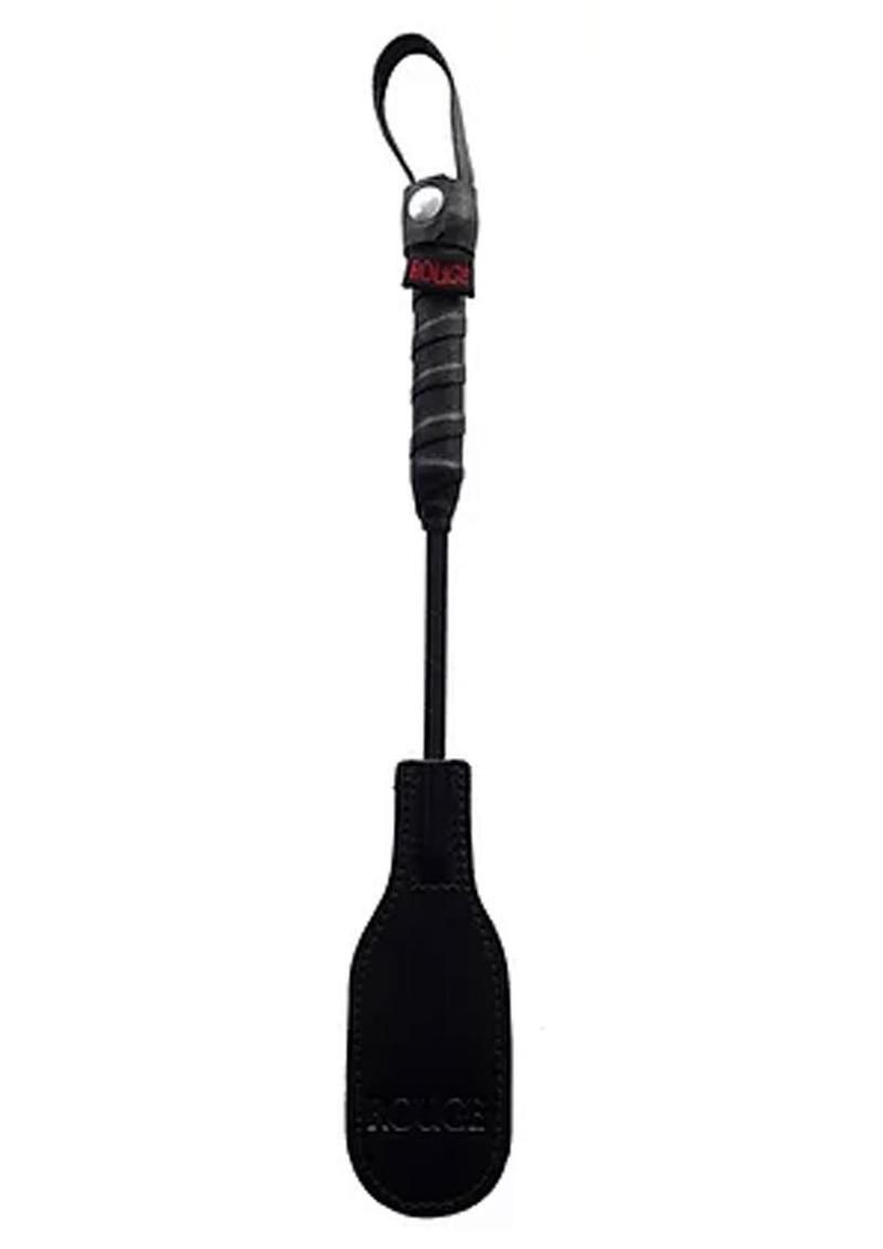 ROUGE MINI LEATHER OVAL PADDLE, Color: BLACK