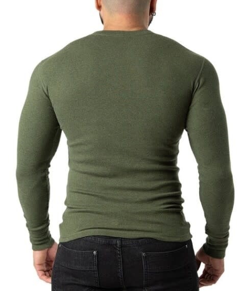 NASTY PIG UNION LONG SLEEVE HEATHER ARMY
