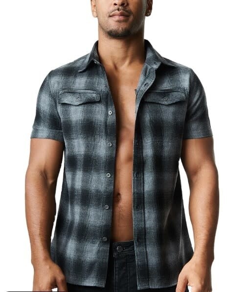 NASTY PIG BRAWN SHORT SLEEVE SHIRT BLACK/GREY