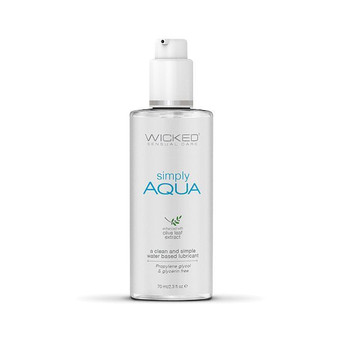 WICKED SIMPLY AQUA WATER BASED WITH OLIVE LEAF EXTRACT, Size: 2.3oz