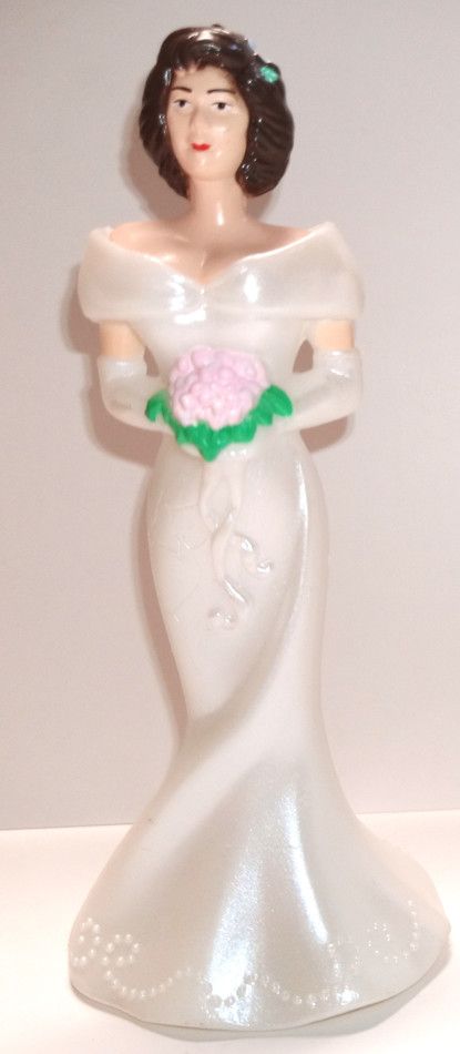 CAKE TOPPER FEMALE FIGURE, WHITE (BROWN HAIR) CAKE TOPPER FEMALE FIGURE, WHITE (BROWN HAIR)