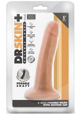 DR SKIN PLUS POSABLE DILDO 5 DR SKIN PLUS POSABLE DILDO 5"