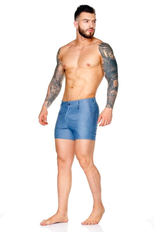 GIGO DYNASTY BLUE JEAN SHORTS GIGO DYNASTY BLUE JEAN SHORTS