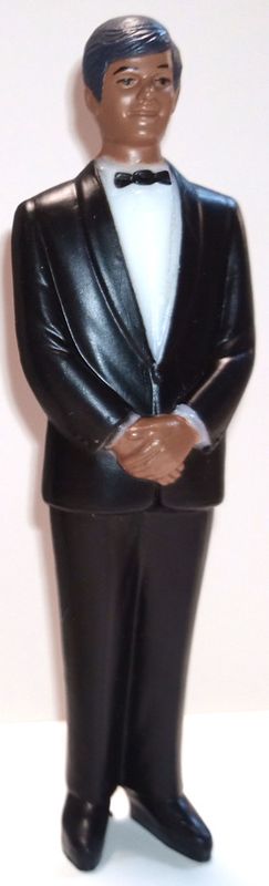 CAKE TOPPER MALE FIGURE, BLACK CAKE TOPPER MALE FIGURE, BLACK