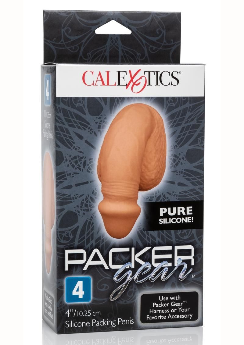 PACKER GEAR SILICONE PENIS 4 PACKER GEAR SILICONE PENIS 4", Color: CARAMEL