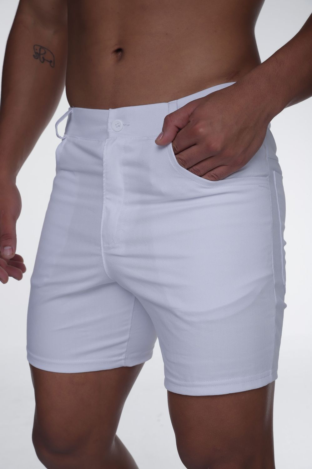 GIGO CLASSIC FOREVER WHITE SHORTS, Size: SMALL