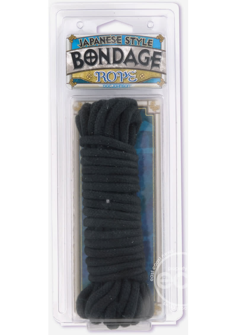 JAPANESE STYLE BONDAGE ROPE BLACK 32 FEET