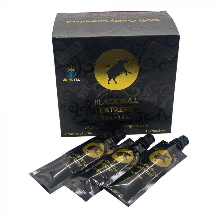 BLACK BULL EXTREME HONEY  (RESEALABLE TOP)  ::SOLD AS SINGLE 22g PACKET