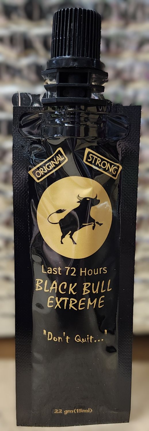 BLACK BULL EXTREME HONEY  (RESEALABLE TOP)  ::SOLD AS SINGLE 22g PACKET