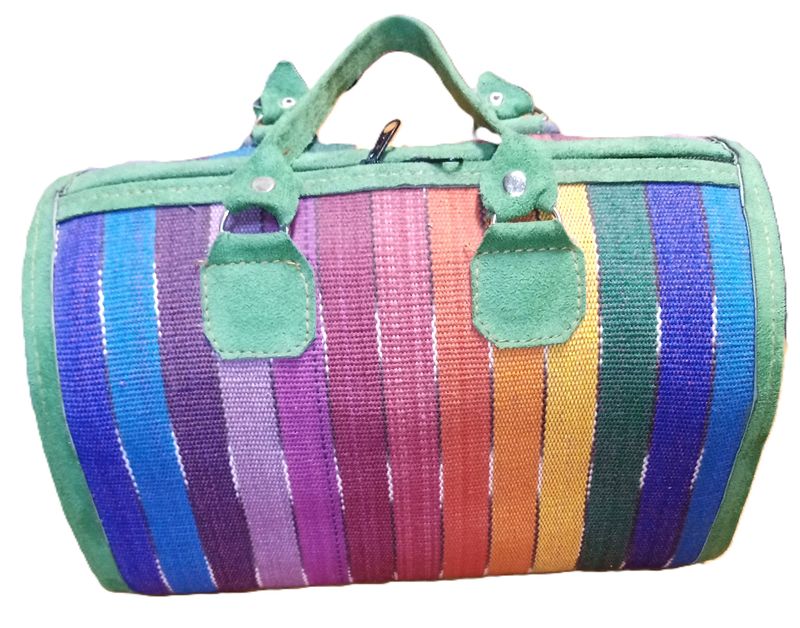 RAINBOW DOMED LEATHER PURSE