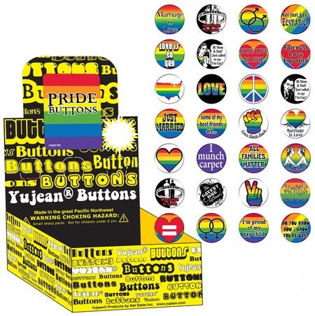PRIDE BUTTONS ASSORTED (SINGLE)