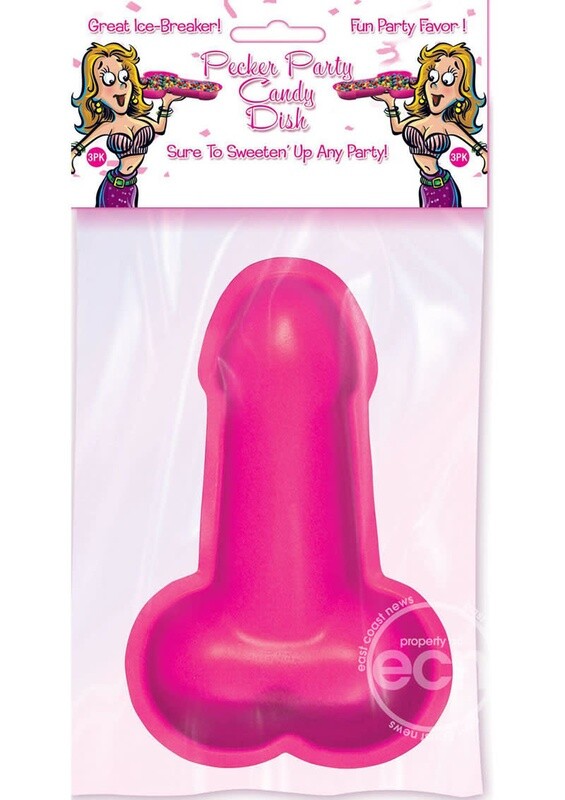 PECKER PARTY CANDY DISH 3 PACK (DISC.)