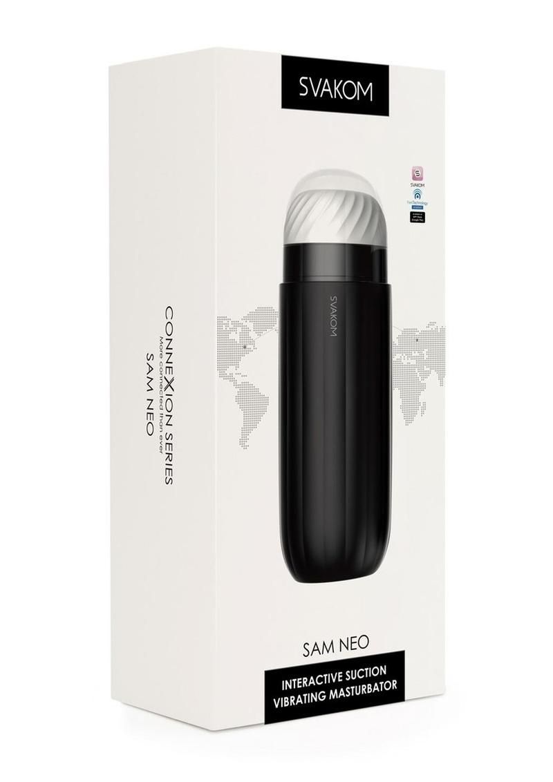 SVAKOM SAM NEO SILICONE INTERACTIVE RECHARGEABLE MASTURBATOR SVAKOM SAM NEO SILICONE INTERACTIVE RECHARGEABLE MASTURBATOR