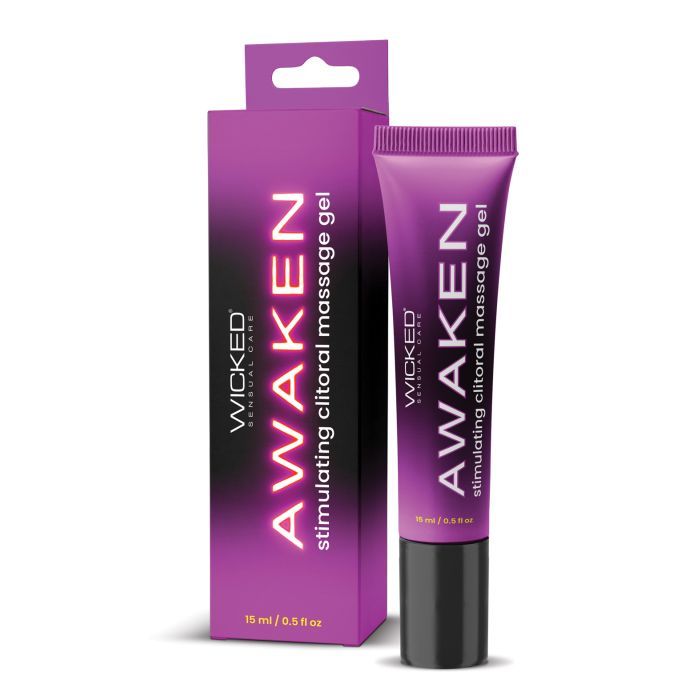 WICKED AWAKEN STIMULATING CLITORAL MASSAGE GEL 0.5oz WICKED AWAKEN STIMULATING CLITORAL MASSAGE GEL 0.5oz