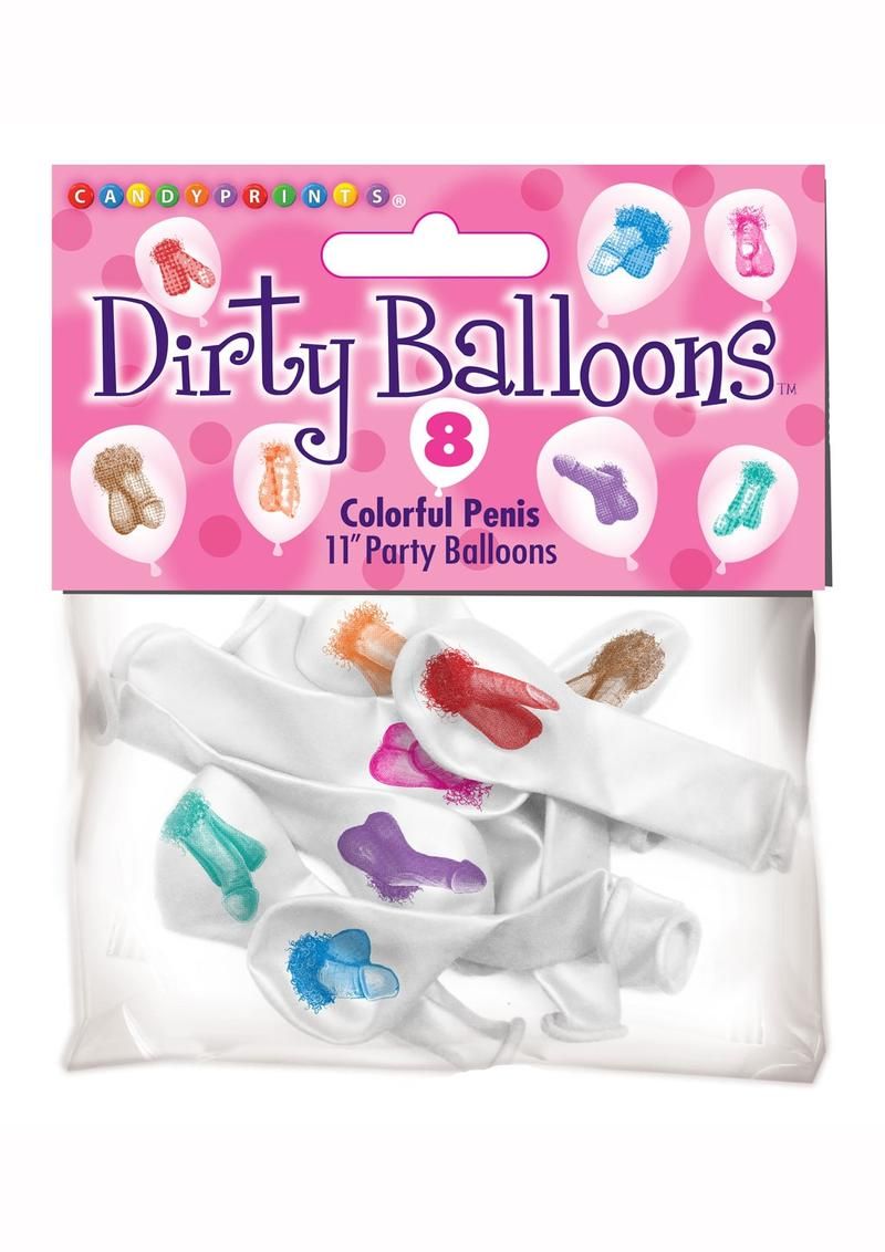 CANDY PRINTS DIRTY BALLOONS MINI PENIS 8pack CANDY PRINTS DIRTY BALLOONS MINI PENIS 8pack