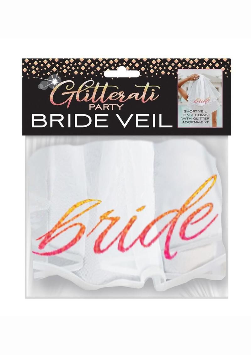 GLITTERATI BRIDE VEIL WHITE & ROSE GOLD GLITTERATI BRIDE VEIL WHITE & ROSE GOLD