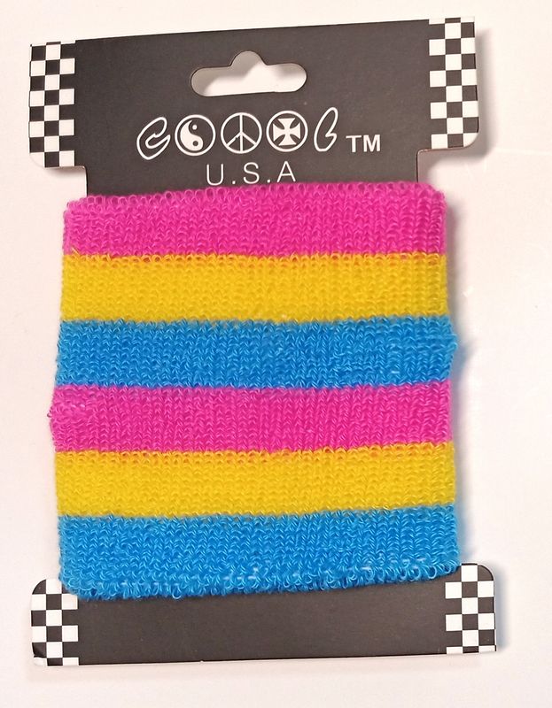PANSEXUAL PRIDE TERRY CLOTH WRISTBAND