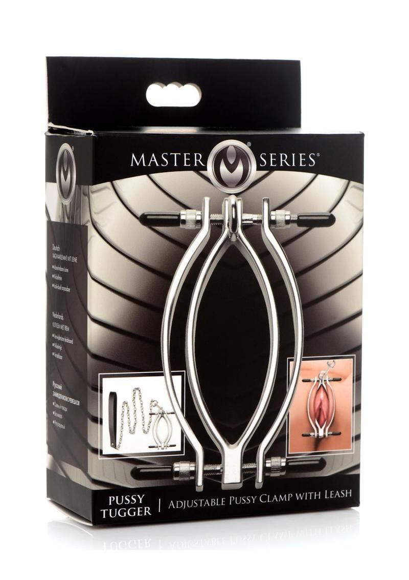 MASTER SERIES PUSSY TUGGER ADJUSTABLE PUSSY CLAMP WITH LEASH