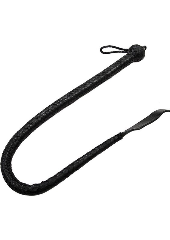 ROUGE LEATHER DEVIL TAIL WHIP BLACK