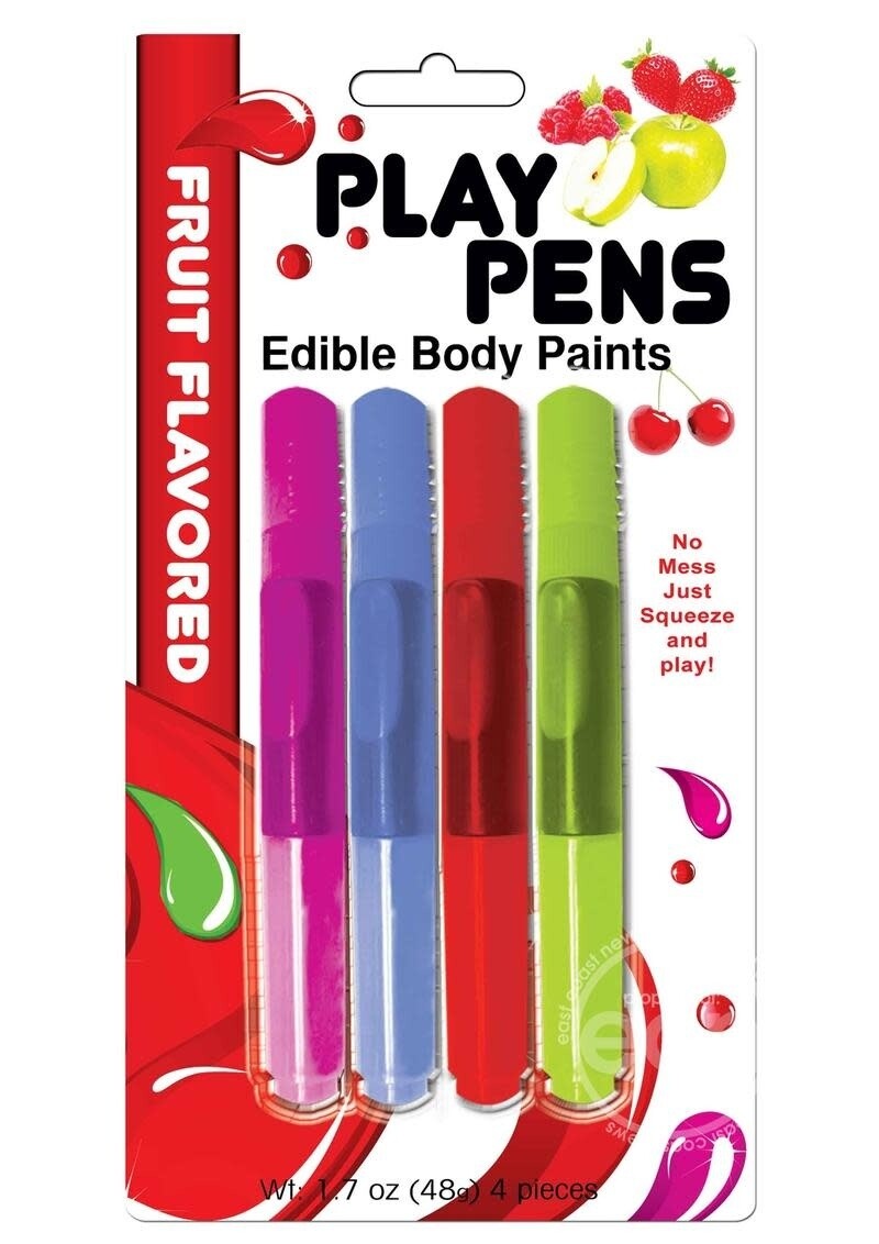 PLAY PENS EDIBLE BODY PAINT BRUSHES 4 FLAVORS PLAY PENS EDIBLE BODY PAINT BRUSHES 4 FLAVORS