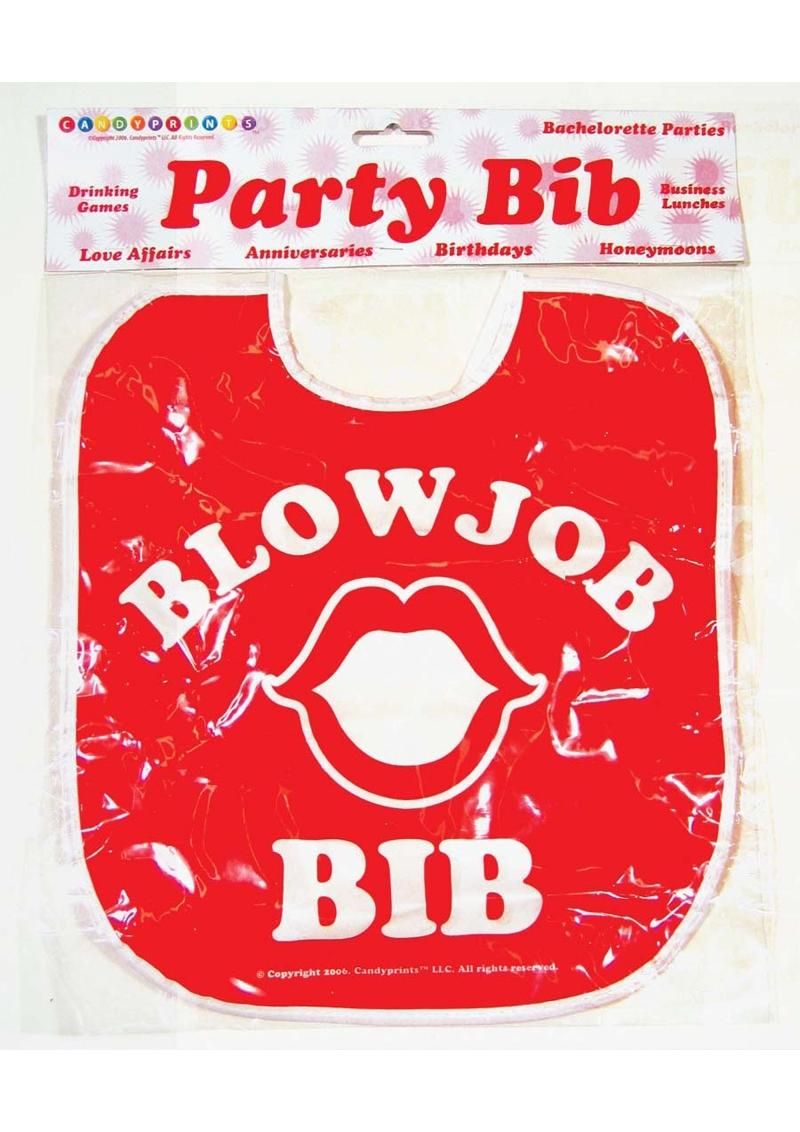BLOW JOB BIB, Color: RED