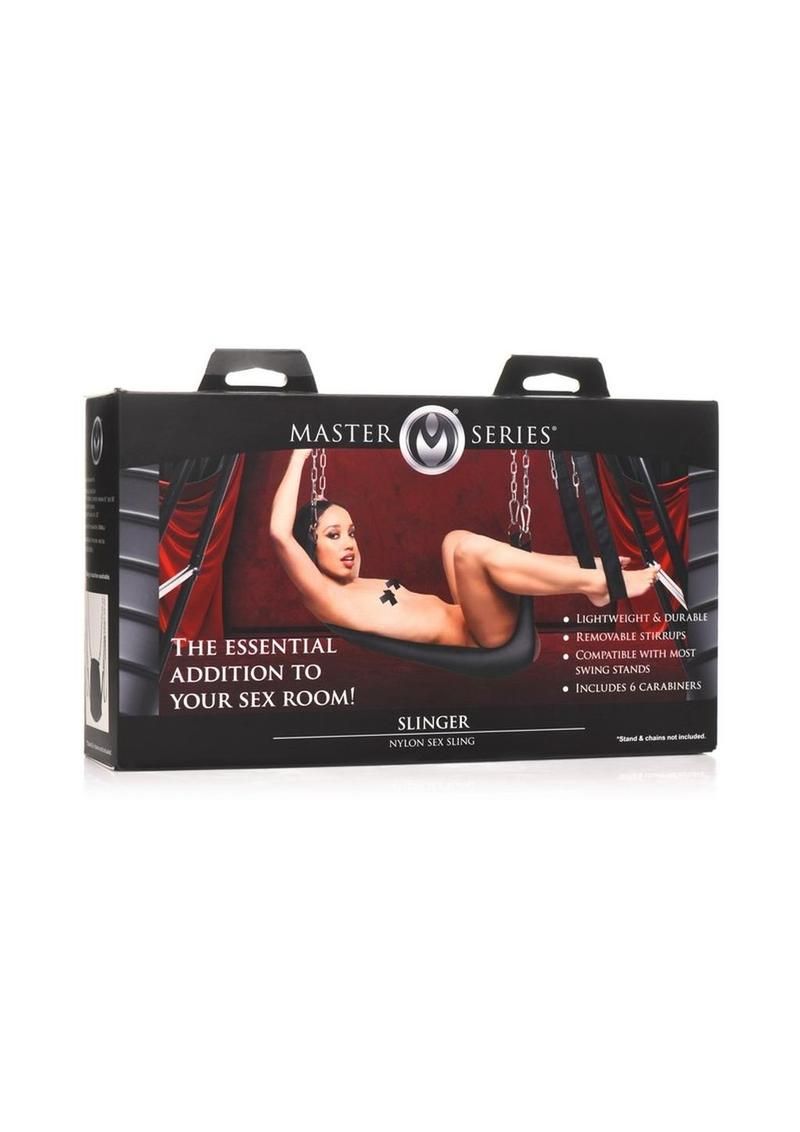 MASTER SERIES SLINGER NYLON SEX SLING BLACK