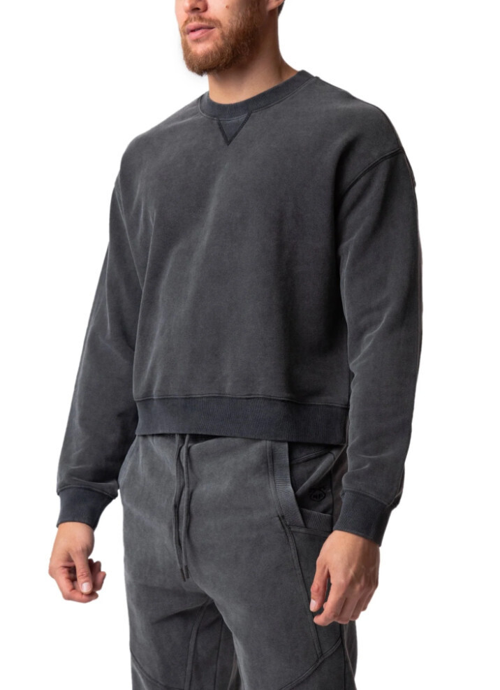 NASTY PIG OMEGA CREWNECK PULLOVER BLACK, Size: SMALL