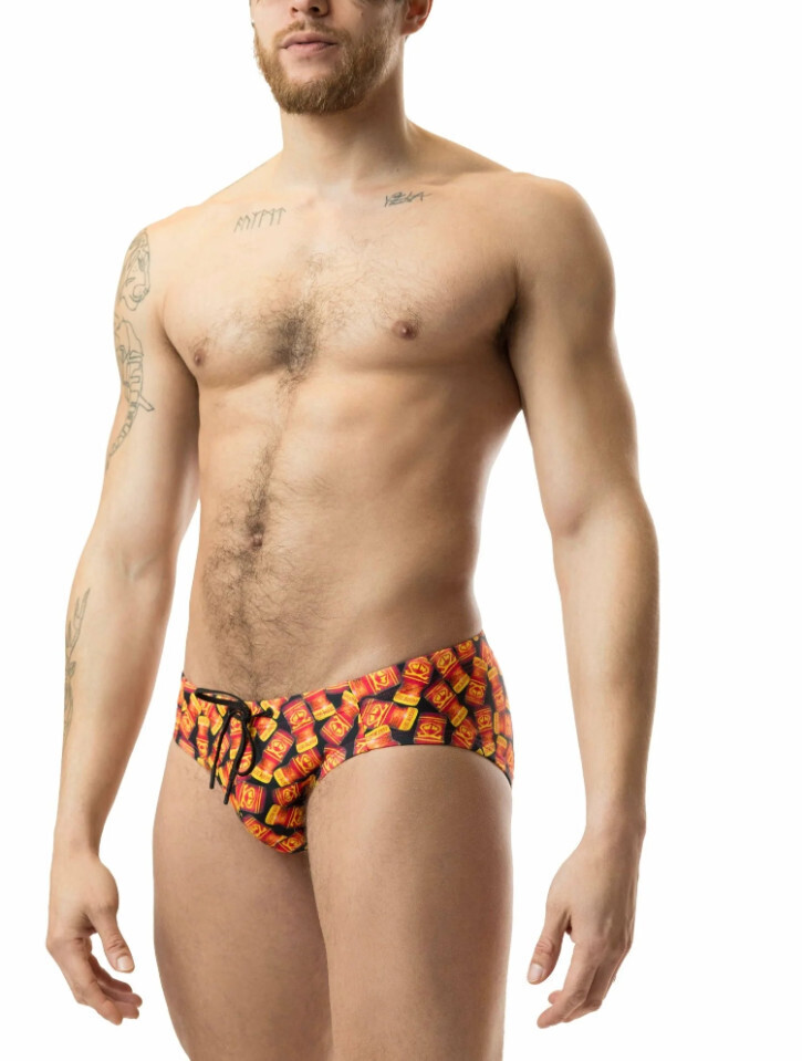 NASTY PIG SWIM POPPERS BIKINI RED, Size: SMALL
