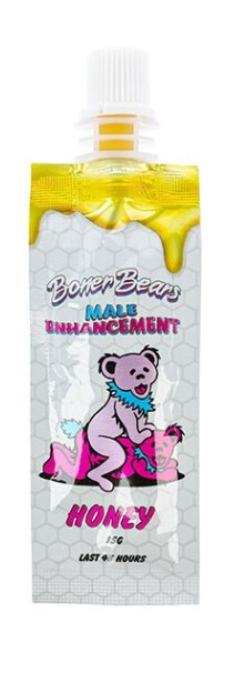 BONER BEARS MALE ENHANCEMENT HONEY RESEALABLE POUCH 15 gm SINGLE PACKET BONER BEARS MALE ENHANCEMENT HONEY RESEALABLE POUCH 15 gm SINGLE PACKET