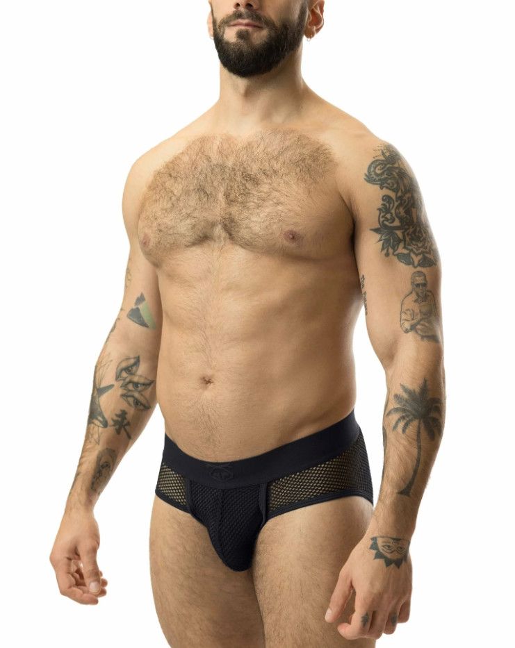 NASTY PIG EXPOSURE BRIEF BLACK, Size: SMALL