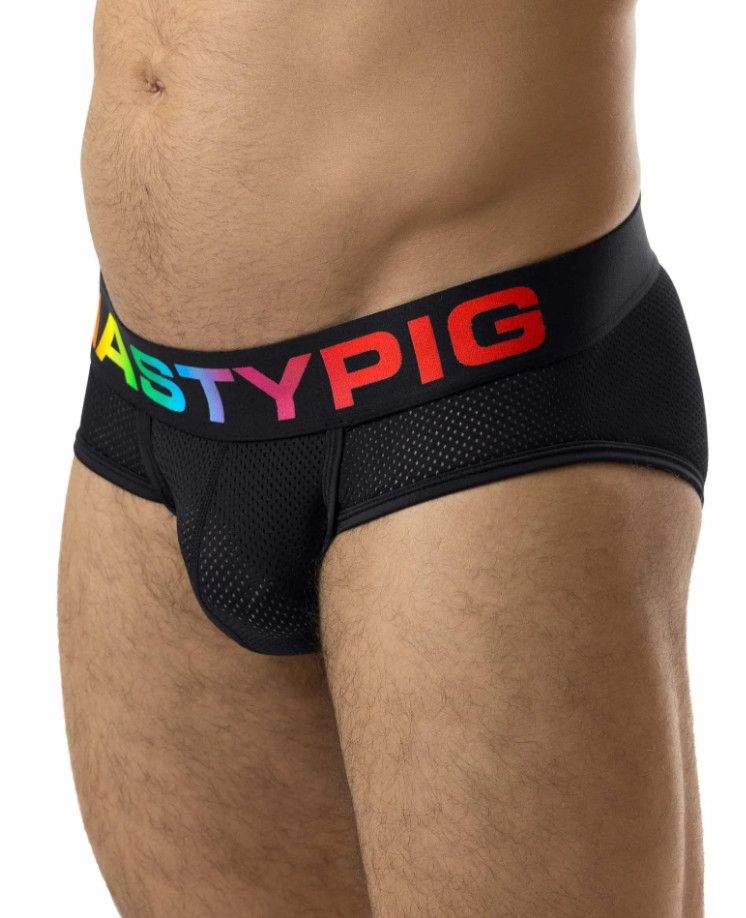 NASTY PIG PRIDE U-FRONT BRIEF 3.0 BLACK, Size: SMALL