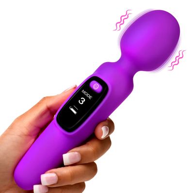 Bang! Digital Rechargeable Silicone Wand Purple Bang! Digital Rechargeable Silicone Wand Purple