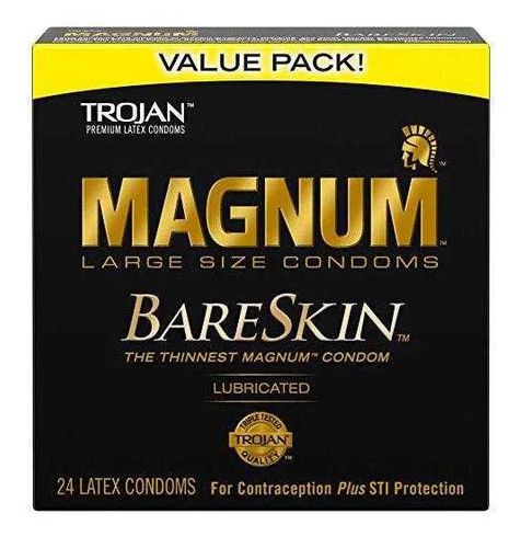 TROJAN MAGNUM BARESKIN 24PK