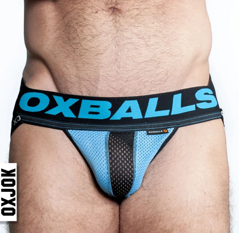 OXJOK AIRMESH SWAGGER JOCK SKY BLUE OXJOK AIRMESH SWAGGER JOCK SKY BLUE, Size: SMALL