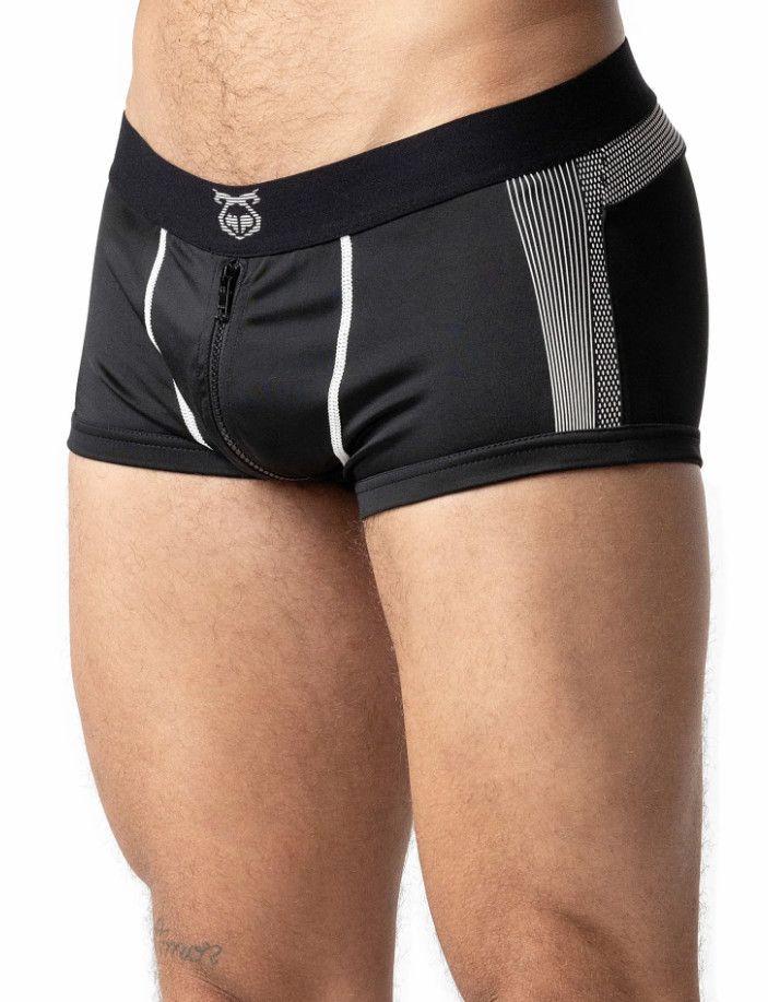 NASTY PIG RAMROD TRUNK SHORT BLACK & WHITE, Size: SMALL