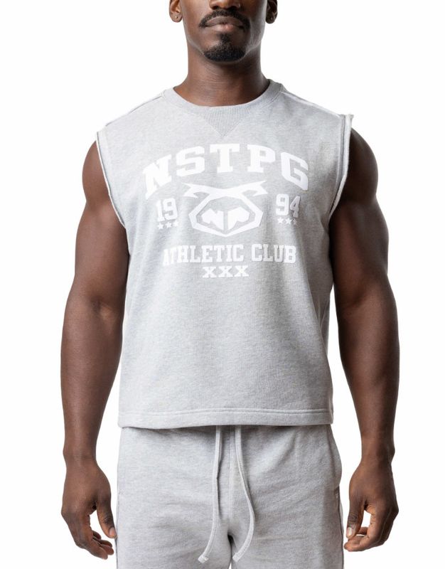 NASTY PIG ATHLETIC CLUB SLEEVLESS SHIRT HEATHER GREY