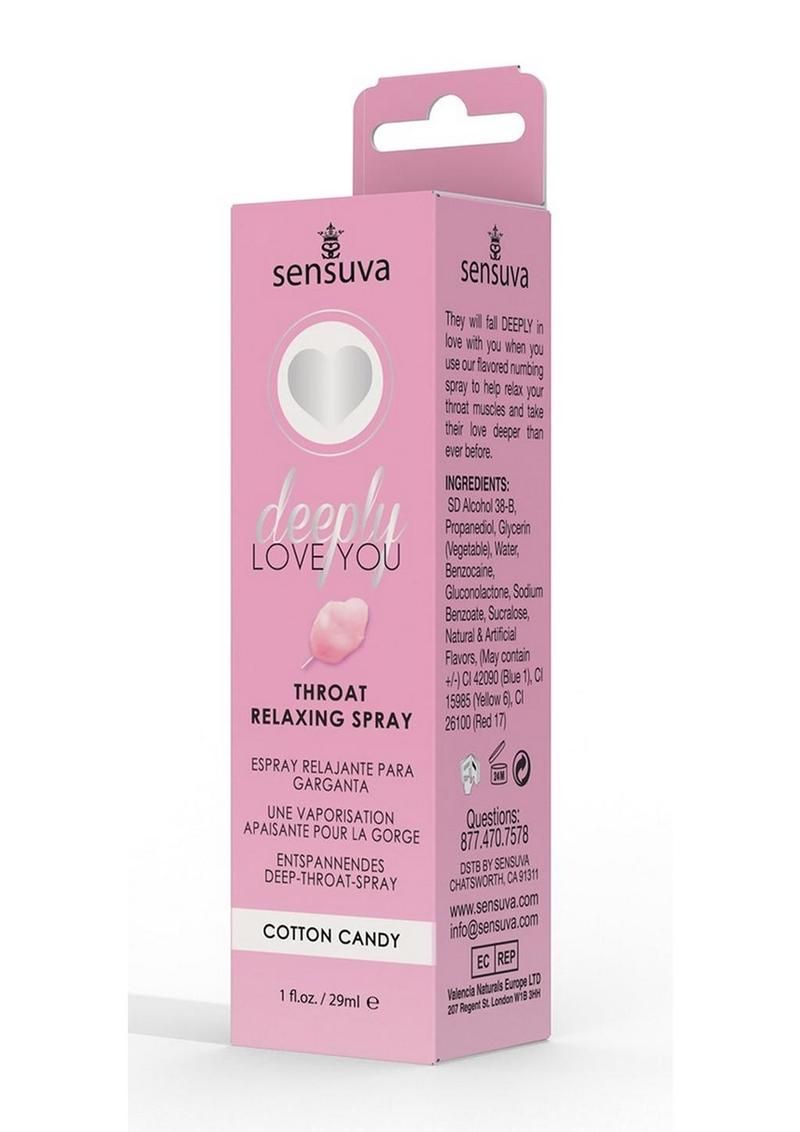 DEEPLY LOVE YOU THROAT SPRAY 1oz, Flavor: COTTON CANDY